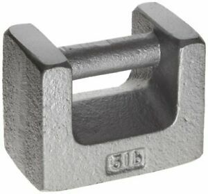 Rice Lake - 12823 Cast Iron ASTM Class 7 Painted Grip Handle Test Weight 5lbs...