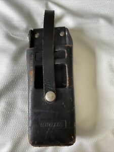 Vintage Bendix Radio Holster Black Brown Leather