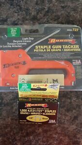 Arrow Model T27 Staple Gun Tacker and one box JT21 Staples NEW UNOPENED