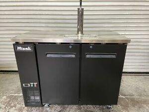 NEW 2 Door Direct Draft Beer Refrigerator NSF Back Bar Migali C-DD48-2-HC #6255
