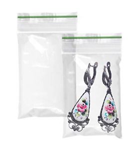 APQ Pack of 100 Greenline Zip Lock Bags 2 x 3 Resealable Polyethylene Bags 2x3 2
