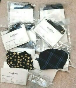GOODFELLOW &amp; CO ADULT REUSABLE FACE MASKS - 30 TOTAL - NWT