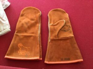 NEW!!!  Red Ram leather lined welding mittens