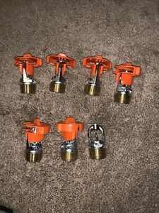 Lot Of 7 VIKING VK3521 19925FB Quick Response Ssp Pendent Fire Sprinkler 200°F