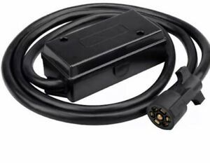 7 Way Trailer Plug Heavy Duty Inline Cord With 7 Gang Junction Box FREE SHIPPING