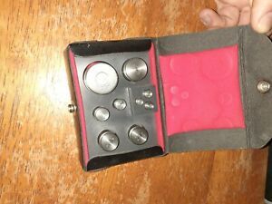 Rice Lake Calibration Weights w case.  Class F Density  7.8/CM3
