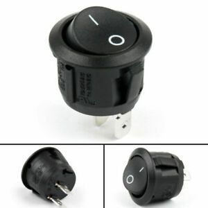 1Waterproof SCI R13-112A Round Rocker Switch SPST 2Pin 6A/250VAC 10A/125VAC AV