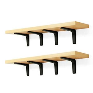 Shelf Brackets,Brackets for Shelves,4 x 4 Inch Industrial Floating Shelf Mounted