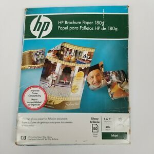 HP C6817A Brochure Paper 8.5 X 11&#034; 48 lb Glossy 50 sheets