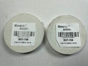 Monarch 92551 Pricing Labels White for 1155/1170 2 Rolls