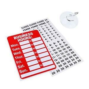 Business Hour Open Closed Sign – Bundle of Office Hours Sign Will Return Clock