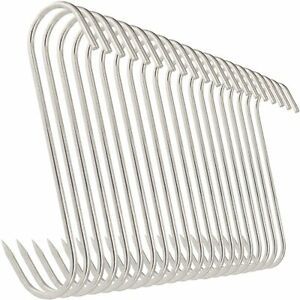 20 Pcs Meat Hooks Stainless Steel Butcher Hooks Meat Processing High Quality