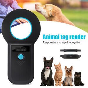 EMID ISO Chip Animal Tag Microchip Reader Portable OLED Pet Dog Cat Scanner Tag