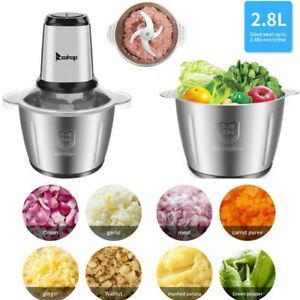 Electric Meat Grinder Home Kitchen Industrial Stainless Steel Sausage Maker 2.8L