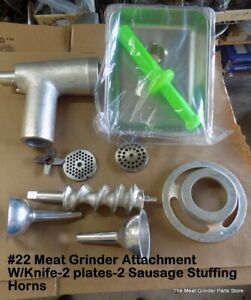 Grinder Attachments for Hobart L800 &amp; 4822 D-119760-1 COMPLETE WITH EXTRA PLATES