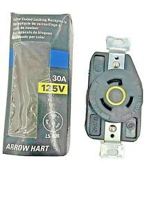 Eaton Arrow Heart 30A 125V AHCL530R Color Coded Locking Receptacle FAST SHIP