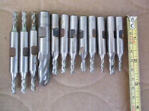 Machinist Bits. Lot of 12. Some Double. Some HSS USA.