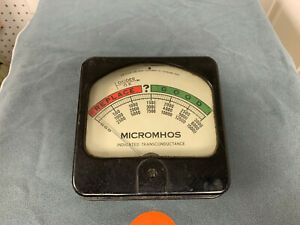 Hickok Model 600 Tube Tester MicroMHOS Meter - Untested For Parts or Not Working