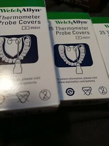 100 welch allyn thermometer probe covers. Four boxes of 25 covers.