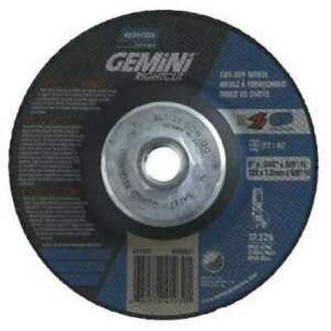 Saint-Gobain Gemini RightCut Depressed Center Wheel, Aluminum Oxide, 4-1/2 in x