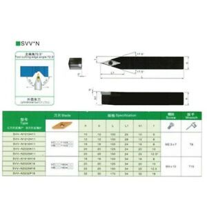 Wrench Turning Tool 12*100mm Holder Inner Lathe SVVCN1212H11 Accessories