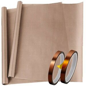 4 Pack PTFE Teflon Sheet for Heat Press Transfer Sheets and Heat Tape Sublima...