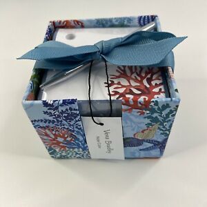 New in Box Vera Bradley Take Note Cube with Pen in Shore Thing - 400 22971-L09