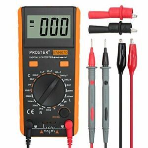 LCR Meter LCR Multimeter Tester for Capacitance Resistance Inductance Yellow