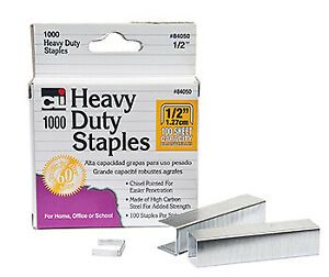 Charles Leonard CHL84050 Extra Heavy Duty Staples .50