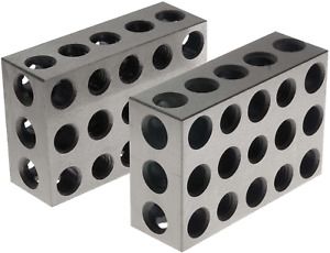 BL-123 Pair of 1&#034; x 2&#034; x 3&#034; Precision Steel 1-2-3 Blocks Pack of 3