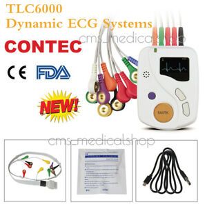 CONTEC Dynamic ECG System 12-lead 48 hour Recorder Holter EKG Monitor Software