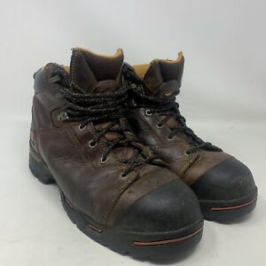 Timberland Pro Men’s Pro Series Steel Toe Anti Fatigue Brown Lace Up Boots Sz 11