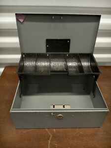 Buddy Products Vintage Cash Change Metal Box Money Tray USA No Key