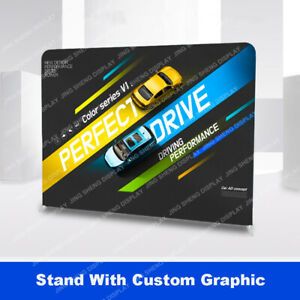 10ft Straight Fabric Back Wall Trade Show Display Booth PopUp Stand Custom Print