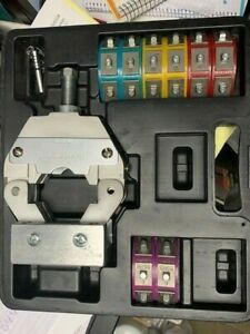 71550 A/C Hose Crimper Kit Manual Crimper Protable Crimping w/ 4 Dies