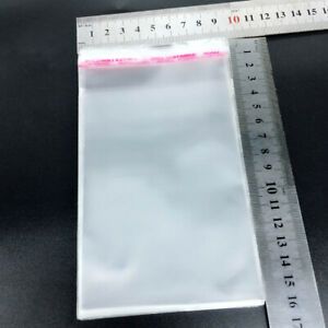 Clear Apparel Bags 3.5&#034; Self-Sealing OPP Bags Adhesive Resealable Plastic Bags