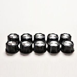 10PCS New High Quality Control Rotary Knobs For 6mm Knurled Shaft Poten.t