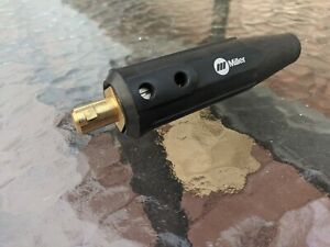 Miller 241354 Connector Tw Lk Insul Male Dinse Type Bev 3/0-4/0 Blk
