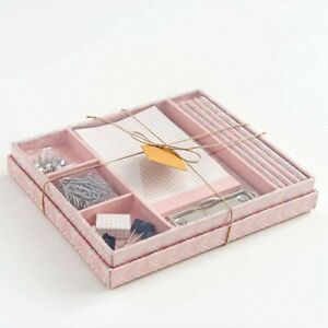 Paper Source Light Pink Blush Office Set - Stylish Patterns - Stationary - Gift