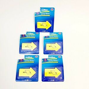 Lot of 5 Avery See Through Arrow Sticky Notes 60 Count Each Pack Pads Bookmark
