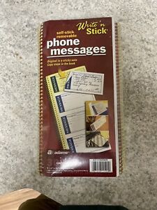 TOPS Adams Write N Stick Spiral Message Pad, 200 Carbonless Duplicate Sets/ Pack