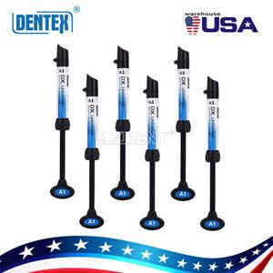 6X  Dentex Dental Orthodontic Universal Composite Light Curing Resin Shade A1