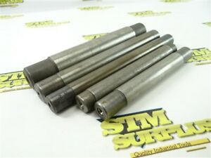 LOT OF 5 LATHE MANDRELS 25/32&#034; TO 1-3/16&#034; PRATT &amp; WHITNEY ++