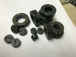 (26) VARIOUS SIZE USA MADE SPLIT COLLARS, BLACK OXIDE