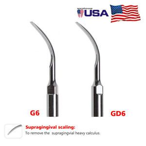 5 PCS Dental Ultrasonic Scaler Tip Fit EMS WOODECK / DTE SATELEC Scaling G6/GD6