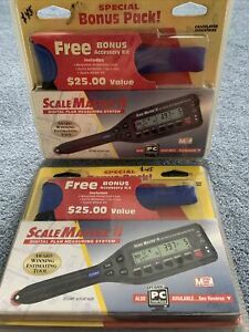 (TWO) Scale Master II Digital Plan Measure Measuring System w/ Case