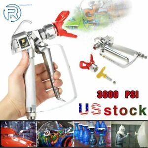 3600PSI Airless Paint Spray Gun with 517 Tip&amp;Tip Guard Sprayers US STOCK