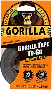 Gorilla 3044401 Tape Handy Roll, 1 Pack, Black 1 Pack