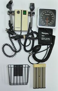 Welch Allyn Otoscope Opthalmoscope w/ 2-Heads &amp; Wall Transformer 74710 + More