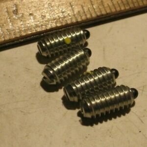 NEW 4PCS CARR LANE CL-40-SBPN-S DELRIN TIP SS BALL PLUNGERS 1/4-20  P7224